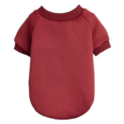 Image of Soft Puppy Sweater for Small Dogs Winter Knit Pullover, Wine L