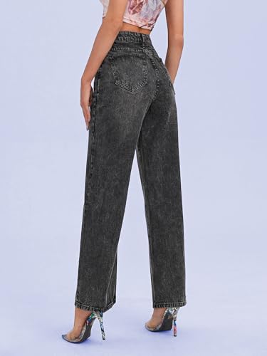 Image of KOTTY Women's High Waist Wide Leg Flared Jeans with Trendy Fit and Clean Look | Comfortable & Stylish Denim for Women