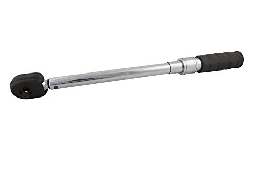 Steelman 3/8-Inch Drive 10-100 ft-lb Micro-Adjustable Torque Wrench, Audible and Tactile Indicator, Protective Sleeve, Chrome-plated Steel