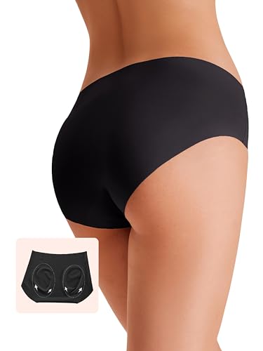 Womens Mid-Waist Underwear Full Coverage No Show Seamless Comfortable Brief Panties 6 Pack4
