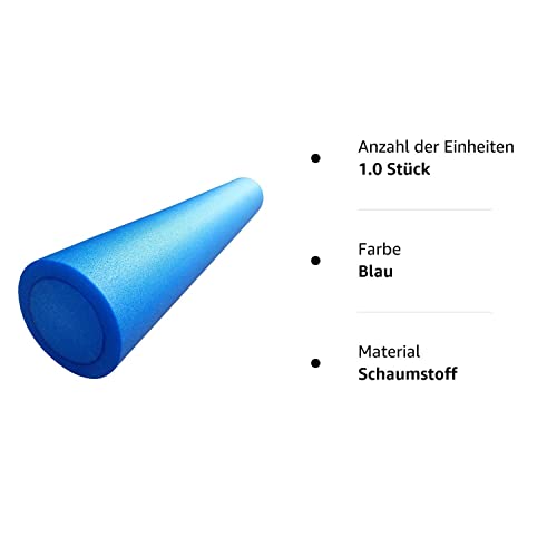 Pilates Rolle von Mediparts GmbH – Flexi Hartschaumrolle mit Übungsposter