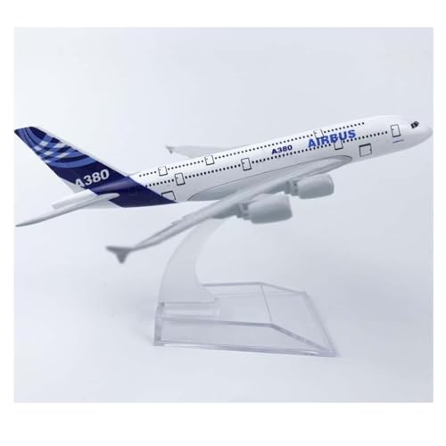 Image of Breatoi ! Diecast Aeroplane Scale Model: (Airbus A380 (16 cm)), White