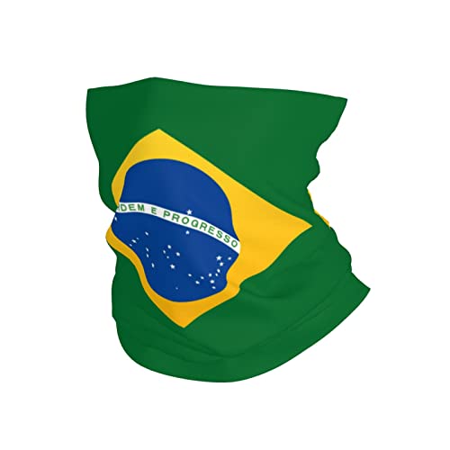 Bandera De Brasil Cuello Pañuelo Multifuncional Pañuelo De Cabeza Antideslizante Pasamontañas para Correr Ciclismo Caza 25X50Cm