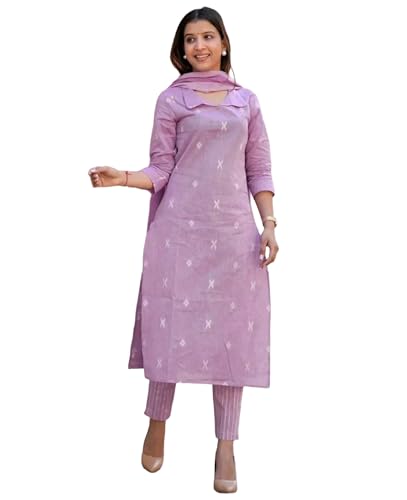 Kurta droite en viscose violette pour masquer les rondeurs et rester fraîche