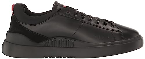 Image of Hugo Mens Cupsole Leather Lace Up Sneaker