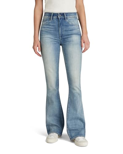 G-Star Raw 3301 High Flare Jeans, Vaqueros Para Mujer, Azul Vintage Cool Aqua D01541-C052-C277 , 27w 32l G-Star Raw 3301 High Flare Jeans, Vaqueros Para Mujer, Azul Vintage Cool Aqua D01541-C052-C277 , 27w 32l