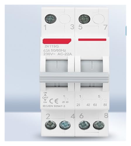 Disjoncteur de transfert manuel avec déconnexion d'isolation 3P 40A