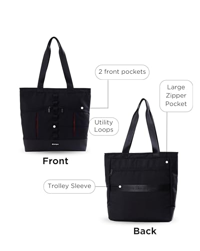 Image of CarryPro Tote Bags-Stylish Shoulder Handbag for Women-Exotic Office & Travel Side Bag-Lightweight Design with Trolley Sleeve Handbags- Gift for Men & Women-Unisex