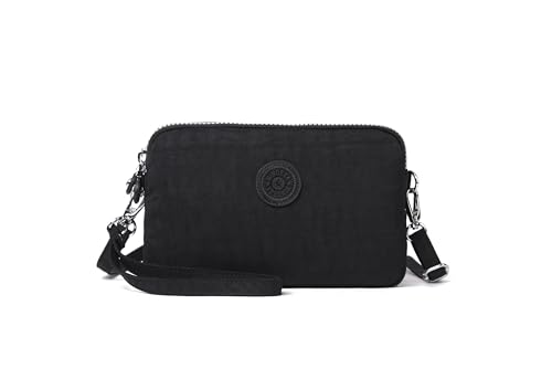 Stylish Nylon Small Crossbody Bag Handbag for Women Lightweight Mini Purse