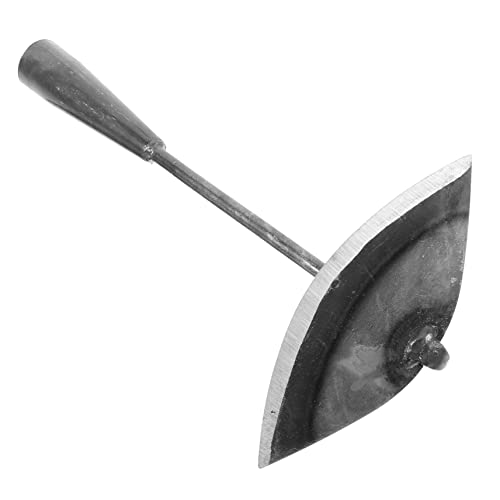 Mikikit Household Gardening Steel Hoe Tool Lightweight Versatile Weeding Digging Implement for Farm Garden Courtyard Greenhouse and Balcony Use