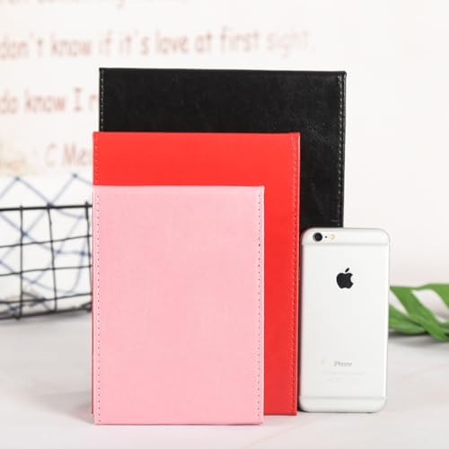 Espejo de maquillaje grande plegable con funda rosa para viaje miniatura 3