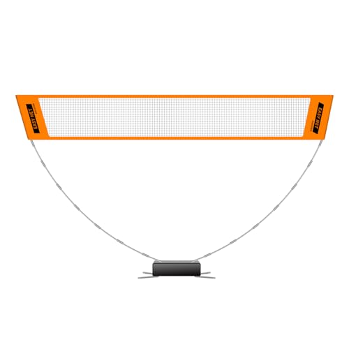 Portable Badminton Net Set 8.7ft/265cm Easy Setup Foldable Outdoor Indoor Net System for Backyard Beach Park No Tools Required Carry Bag Included