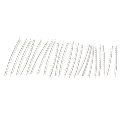 Milisten 24pcs Guitar Fret Wire Copper Nickel Alloy Guitar Fingerboard Fret for Strat Electric Guitar Accessories 2.2mm Wide 24 Fret Silver