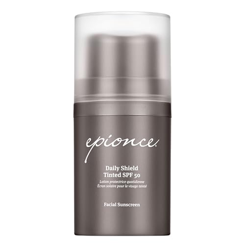 Epionce Daily Shield Tinted SPF 50 Sunscreen - Water Resistant Broad Spectrum UV Protection Facial Sunscreen with Titanium Dioxide & Zinc Oxide, For All Skin Types, Dermatologist Skincare