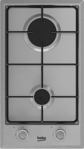 Beko HDCG 32220 FX, Intégré, Cuisinière à gaz, Acier inoxydable, Acier inoxydable, 1000 W, 2900 W