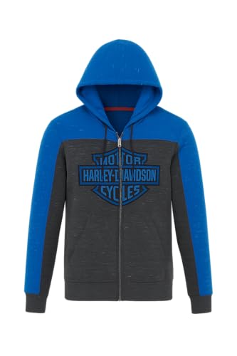 Amazon.com: Harley-Davidson Men's Bar & Shield Colorblock Zip-Up