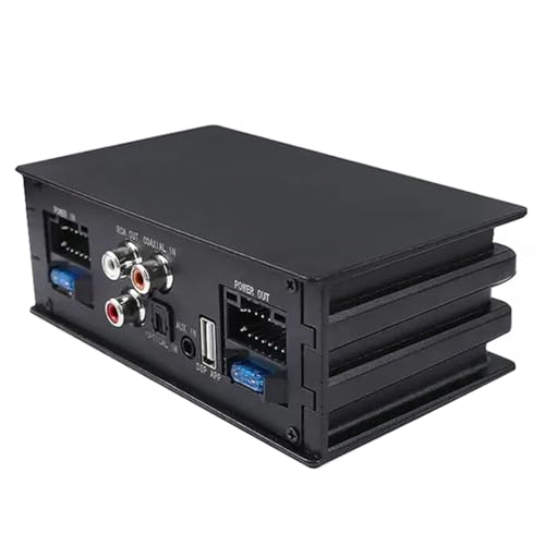 Komdndht 4x50W Auto-Verstärker-Prozessor, Unterstützt 10 EQ-Soundeffekte, Digitale Soundprozessoren, Plug-and-Play-Audio-Leistungsverstärker, Langlebig, Einfache Installation