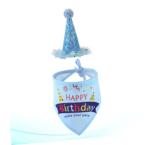 Balacoo 1 Conjunto acessório de aniversário para animais de estimação acessório para animais de esti