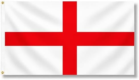 England St George Cross Flag 5ft x 3ft with Brass Eyelets – Polyester English Flag Banner for Football Matches, Cricket & Rugby, Home & Garden Display - View 3