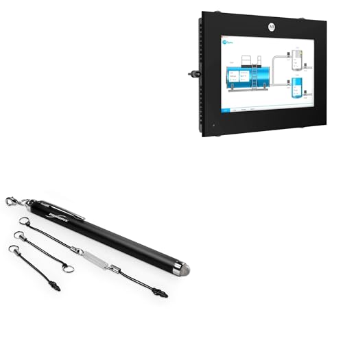 BoxWave Stylus Pen Compatible with Rockwell Automation OptixPanel Standard Graphic Terminal (12.1 in) - EverTouch Capacitive Stylus, Fiber Tip Capacitive Stylus Pen - Jet Black