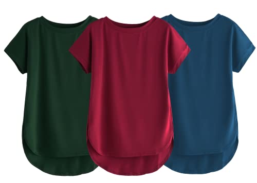 Image of Fabricorn Stylish Plain Up and Down Cotton Tshirt for Women