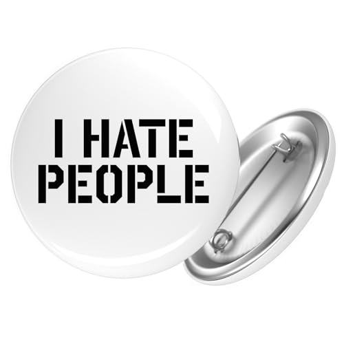 Huuraa Button I hate people Geschenk Größe 25mm I hate people Geschenkidee