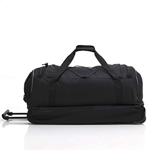 Travelers Club Adventure Upright Rolling Duffel Bag, Black, 22-Inch - Image 7