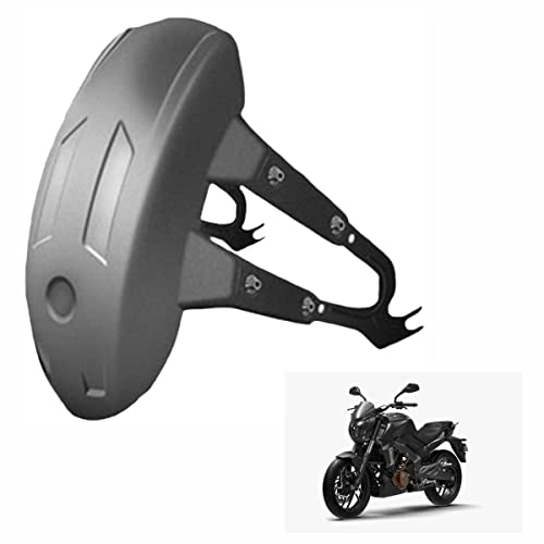 Image of Rear Tyre Flexible Mudguard Bike Splash Guard ABS Material Compatible with Bajaj Dominar 400, Black