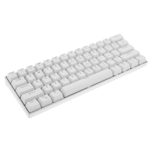 Clavier mécanique gamer filaire blanc compact RGB touches personnalisables PC portable