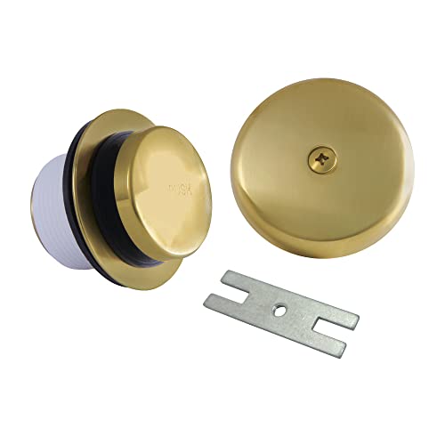 Kingston Brass DTT5302A7 Easy Touch Toe-Tap Tub Drain Kit, Brushed Brass by Kingston Brass - Used condition - US$17.56