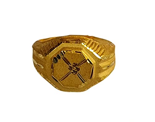 Certified Solid 22K/18K Yellow Fine Gold Stunning Design Kids Ring Size-1 Available In 22 Carat And 18 Carat Fine Gold For Gifts,Kids,Childrens,Baby Boy,Baby Girl,Infant,Celebrations & Regular Use