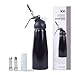 Impeccable Culinary Objects (ICO) Professional Aluminum Cream Whipper, Black