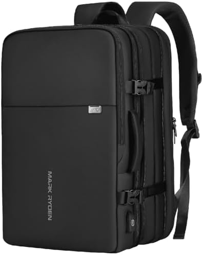 Travel Backpack, Large Capacity Business Laptop Backpack, College Laptop Backpack,Waterproof Carry-On Travel Backpack, For 17.3 Inch Laptops For Men And Women With Usb Charger, Black, 40L