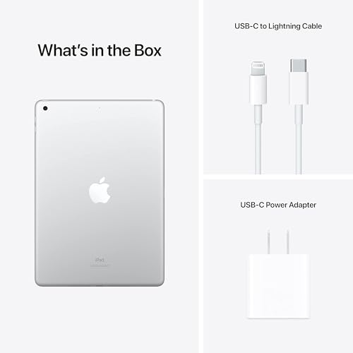 Image of Apple iPad (9th Generation, 10.2-inch, 2021), 64GB, Wi-Fi, Silver (Renewed)