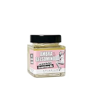 Scrub Biologisch lichaam, barnsteen en gelosmino, 410 g