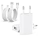 Produktbild [MFi Certified] 2er-Pack USB iPhone Ladegerät und Ladekabel, ZNBTCY 2M Ladekabel mit USB Netzteil, Ladeadapter schnelles Aufladen für iPhone 14/13/12 pro/11/XS Max/XR/X/8-Weiß