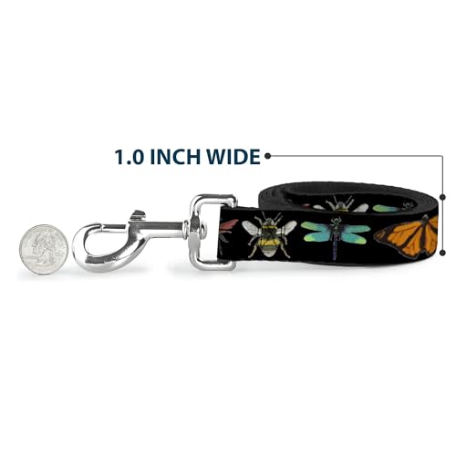Correa para Mascotas Buckle-Down Insectos Negro de Nailon Resistente para Perros 6
