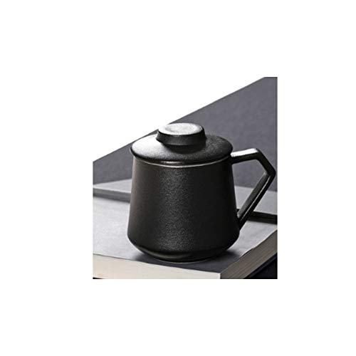 Maya Star Tea Cup with Lid and Ceramic Water Filter, Ceramic Filtered Tea Separation Cup, Office Cup Drinking Tea Cup #029