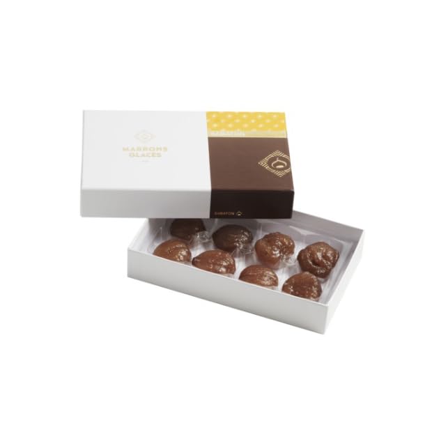 Boite de 8 marrons nus glacés Sabaton ardèche 160 gr