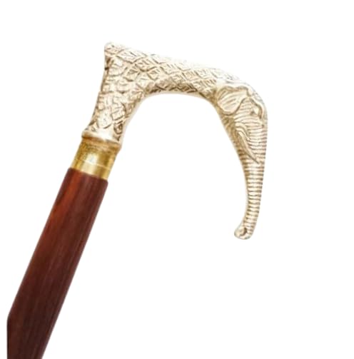 Canne nautique en laiton éléphant : idée cadeau vintage unique