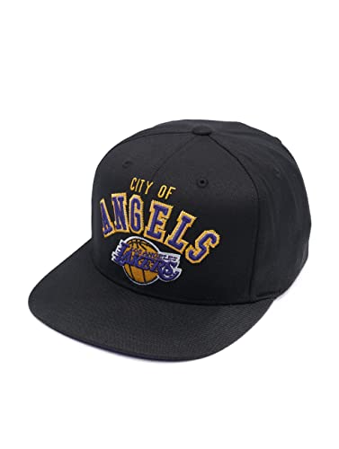 Gorra Mitchell & Ness Los Angeles Lakers Snapback Negro Ajustable miniatura 1