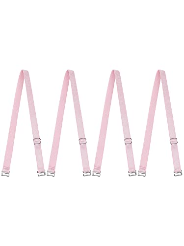 Image of uxcell 2 Pair 10 /12 /15 /18 /20mm Width Stretchable Shoulder Bra Straps Adjustable Elastic Straps for Women