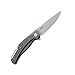 CRKT Ruger Windage Folding Knife: EDC Folder with Liner Lock, Stonewashed Plain Edge Drop Point Blade, Aluminum Handle with Pocket Clip R2401