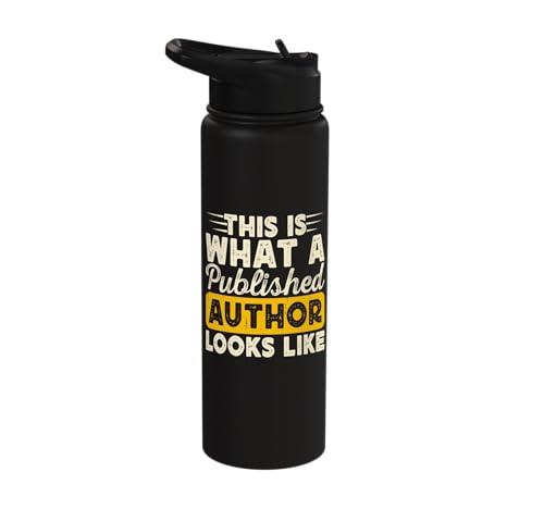 This is what a published author looks like Stainless Steel Insulated Water Bottle