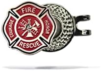 Golf Ball Marker + Magnetic Hat Clip, Funny and Unique Golf Gift, Premium Quality, The Perfect for Your Favorite Golfer, Golf Accessories for Any Occasions (Fire Rescue) image 3