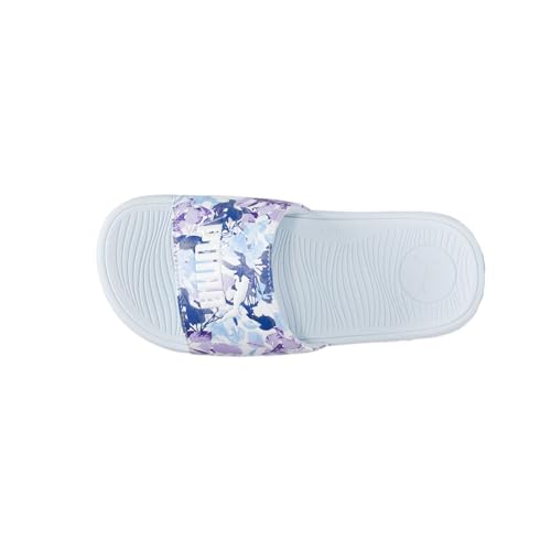 PUMA Kids Girls Cool Cat 2.0 First Frost Slide Casual Sandals Casual - Blue, Purple, White4