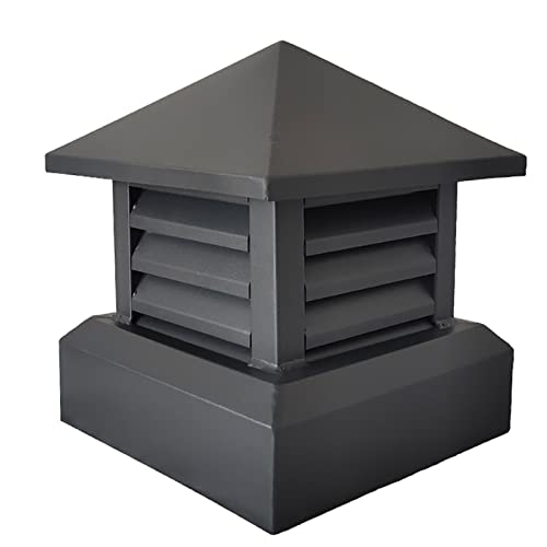 SBCGFY Sombrerete de Chimenea Villa - Sombrerete Cuadrado de aleación de Aluminio, tapón de Drenaje de ventilación de Techo Resistente al Viento con Rejilla de ventila(35cm/13.8x13.8in)