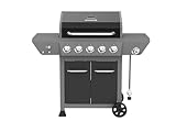 Megamaster 5-Burner Gas Grill with Side Burner, 66,000 BTUs,...