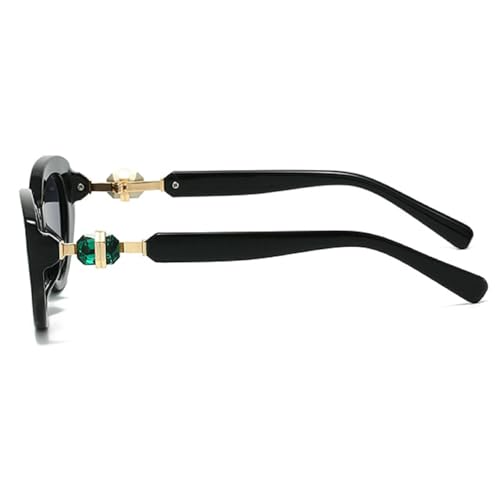 Cat Eye Sunglasses for Women Rhinestone Sunglasses Luxury Vintage Ladies Oval Sun Glasses Popular Travel Shades UV4004