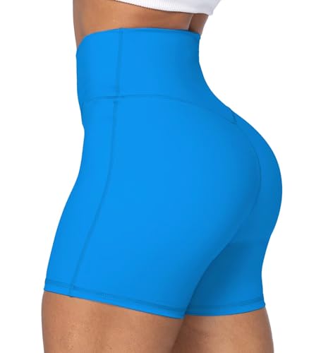 Image of Sunzel Crossover Biker Shorts for Women, No Front Seam V High Waist Yoga Workout Gym Shorts with Tummy Control | 4 Or 6-Inch Inseam, High Waisted, Tummy Control, Crossover Waist, Buttery Soft, No Front Seam, Squat Proof, Compression